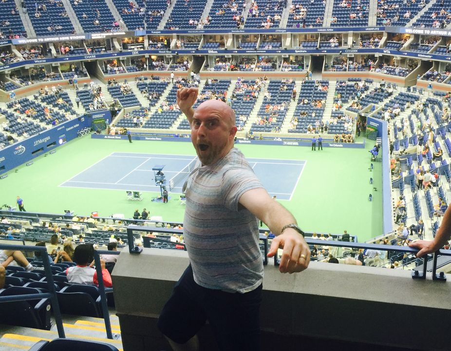 Daragh at the US Tennis Open