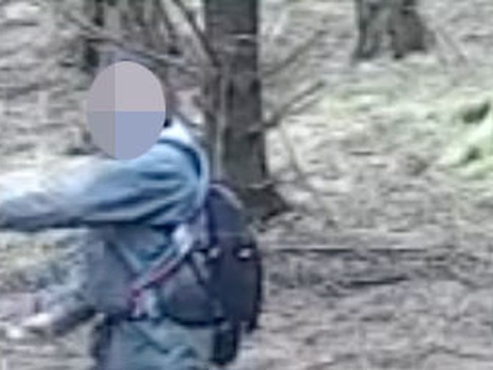 A camera placed to capture wildlife took this footage of a man – claimed to be an ex-cop – attaching wire to trees along the popular cycling route in Binevanagh Forest, Co Derry