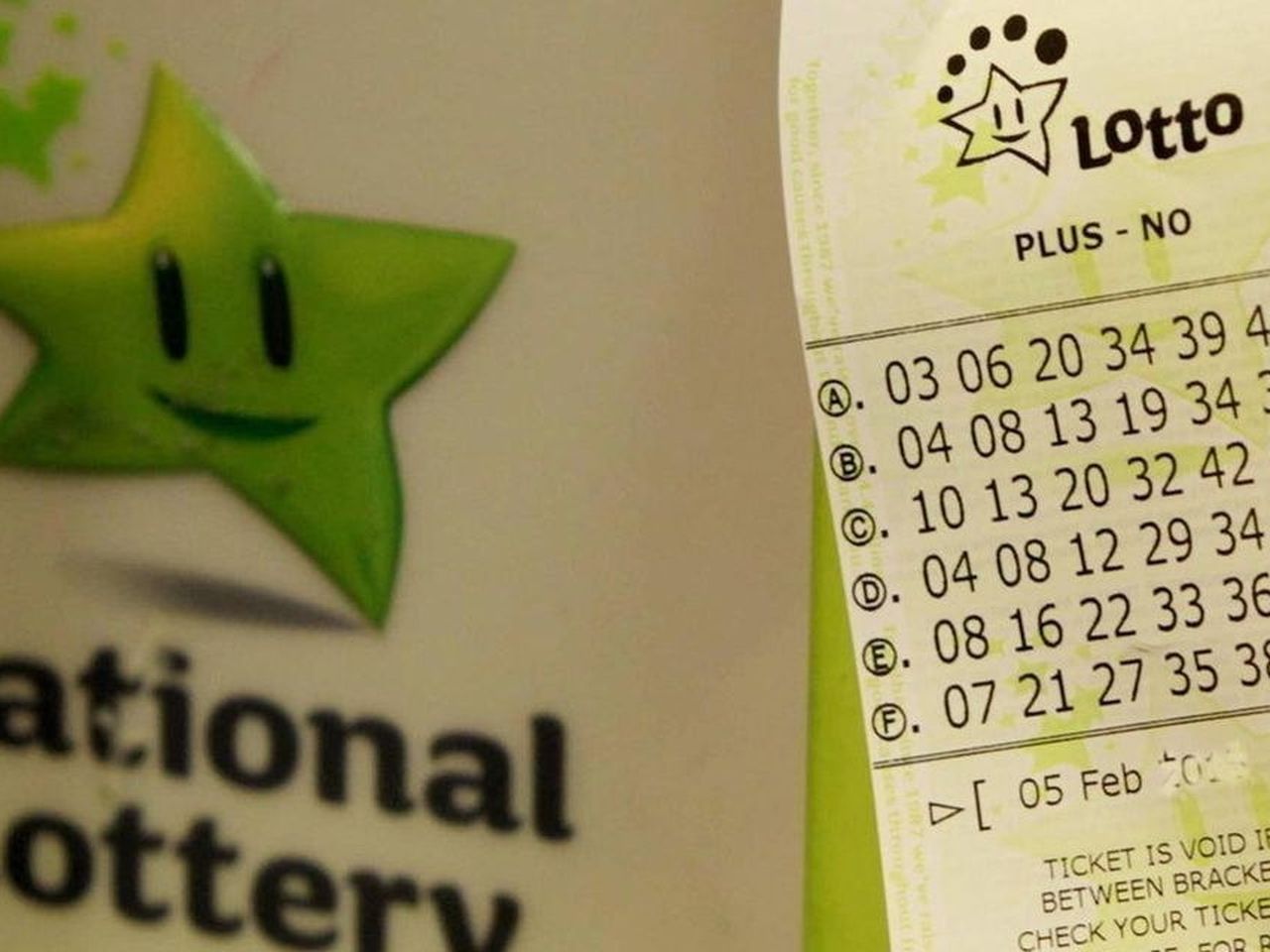 Irish lotto sign clearance in