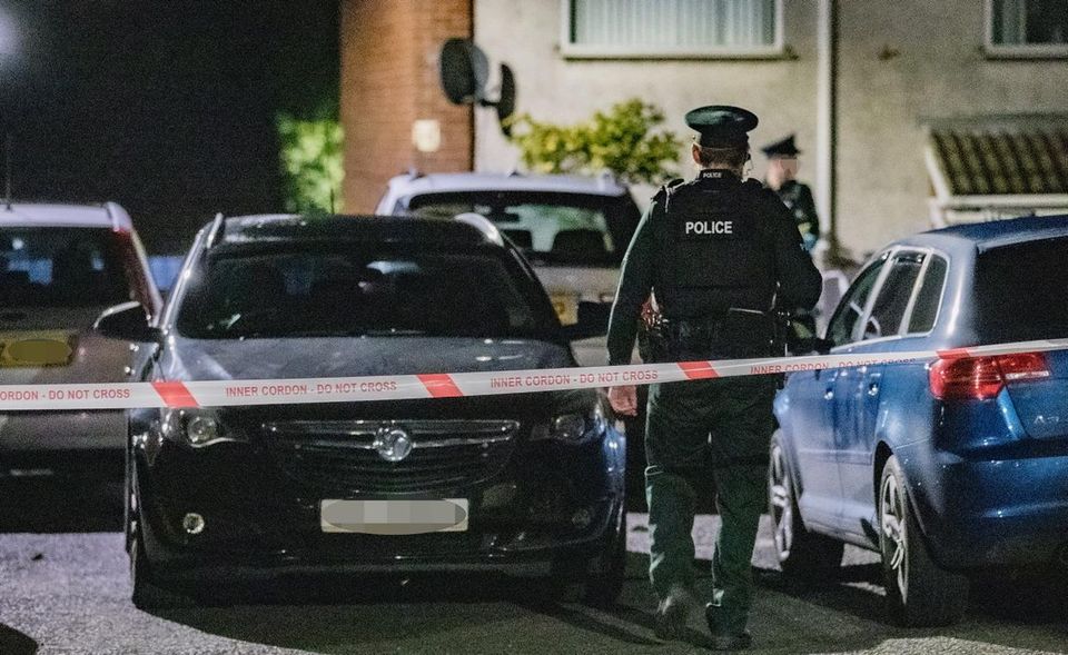 Police at the scene