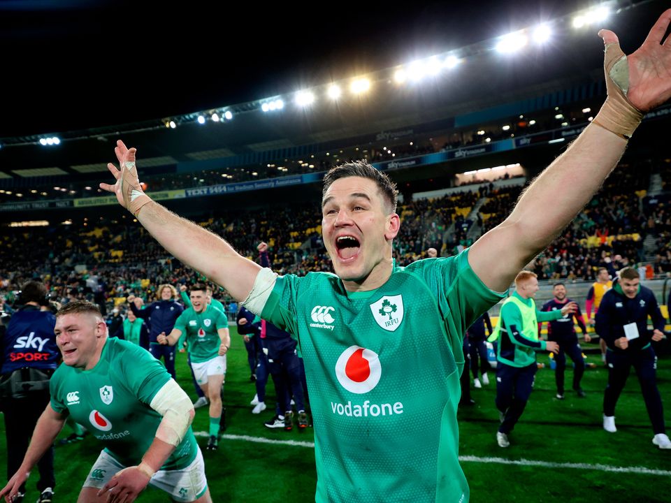 Johnny Sexton toasted Ireland's moment of glory in New Zealand