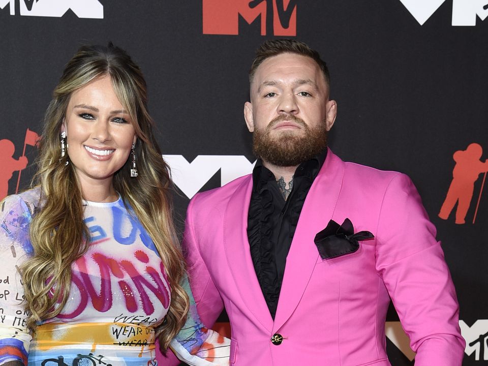 Conor McGregor attended the VMAs with partner Dee Devlin but was apparently involved in a scuffle with US rapper Machine Gun Kelly (Evan Agostini/Invision/AP)