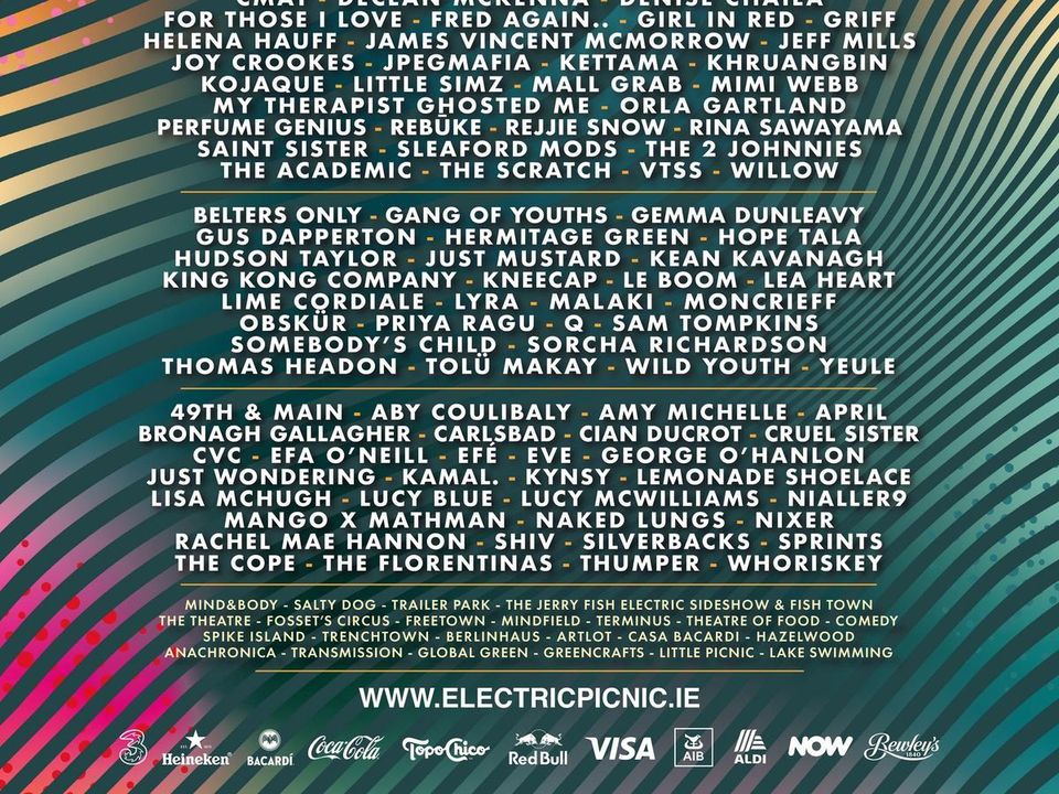 Electric Picnic Line Up 2022