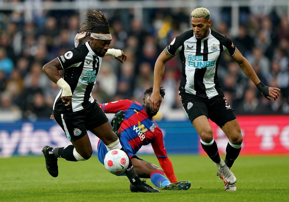 Allan Saint-Maximin (left) and Joelinton both impressed for Newcastle (Owen Humphreys/PA)