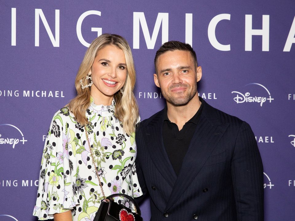Vogue Williams and Spencer Matthews attending the premiere of his documentary, Finding Michael. Photo: Belinda Jiao/PA Wire