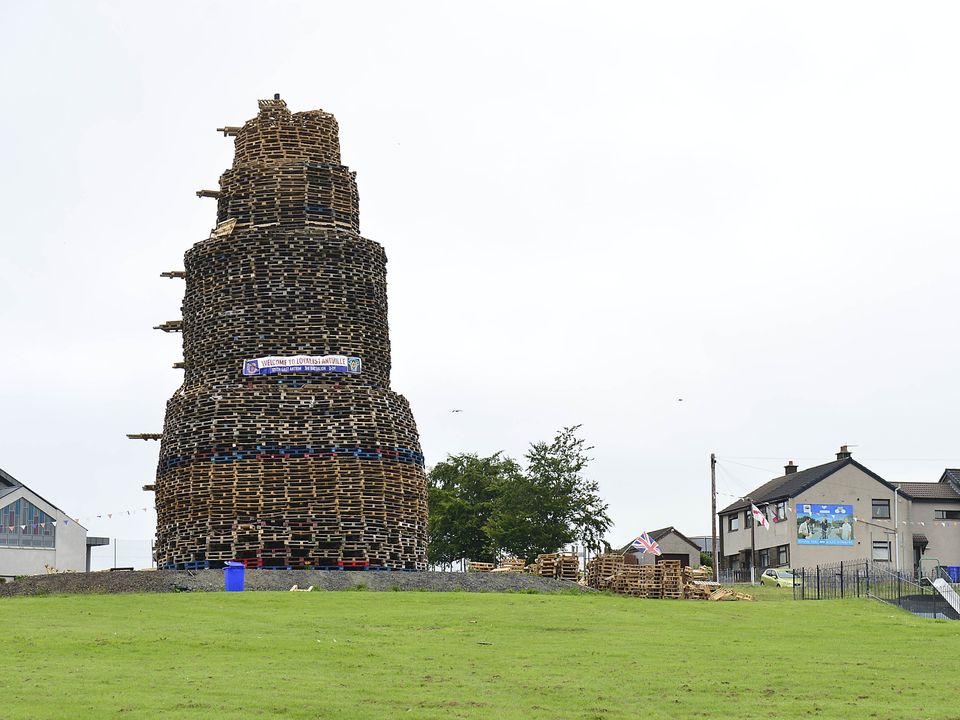 It is understood officials from the local council will now begin the process of removing the bonfire from the site.