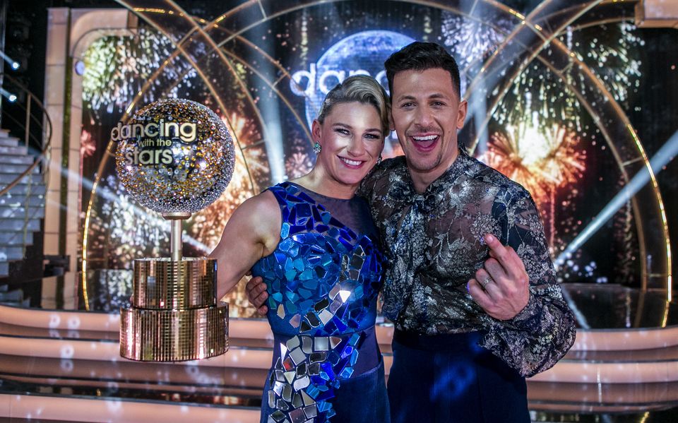 Nina Carberry and Pasquale La Rocca winners of Dancing With The Stars.
