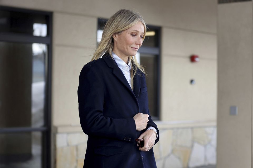 Actress Gwyneth Paltrow leaves Park City District Courthouse (Kristin Murphy/The Deseret News via AP)