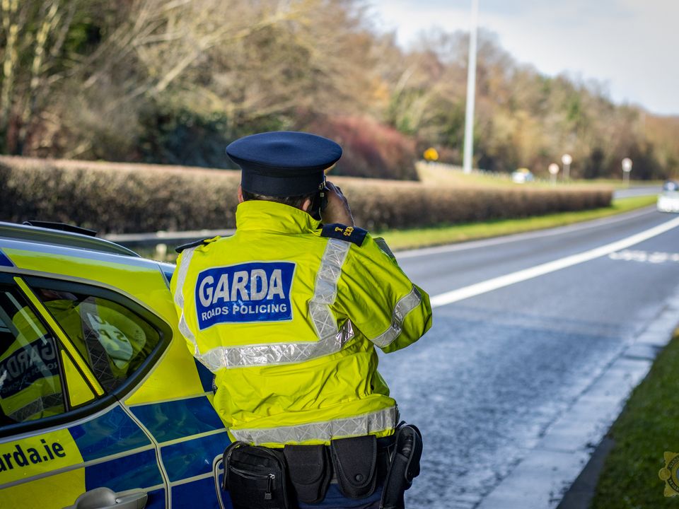 Fines for speeding, mobile phone usage, and failing to wear a seatbelt will be doubled in the coming weeks. Photo: Gardaí.