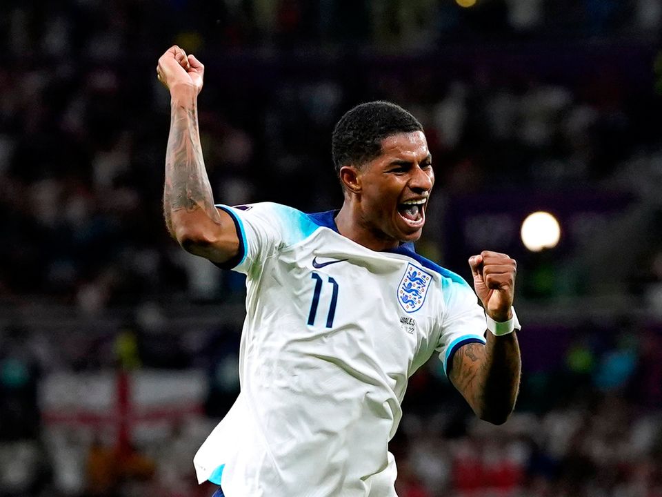 England's Marcus Rashford is in the battle to be the Golden Boot at this World Cup. Photo: Adam Davy/PA Wire.