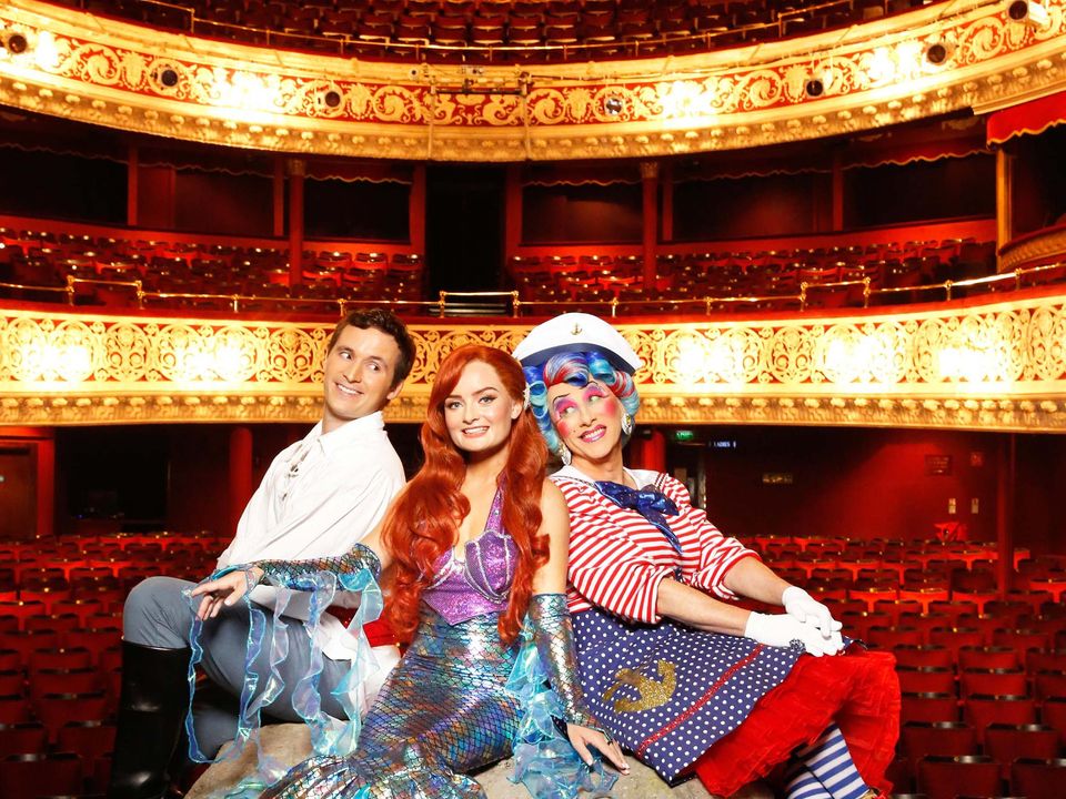 The cast of the Gaiety's Little Mermaid panto Picture by Leon Farrell/Photcall