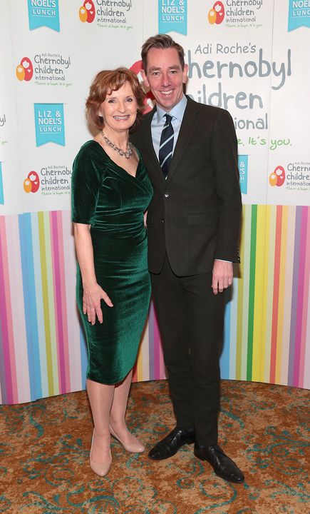 Adi Roche and Ryan Tubridy at  ‘Liz and Noel’s Chernobyl Lunch’ at the Intercontinental Hotel to raise vital funds for Adi Roche’s Chernobyl Children International charity.
Pic Brian McEvoy
