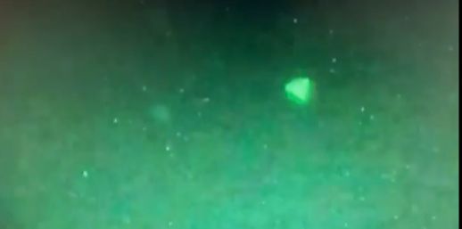 Pentagon verified UFO image in the shape of a triangle.