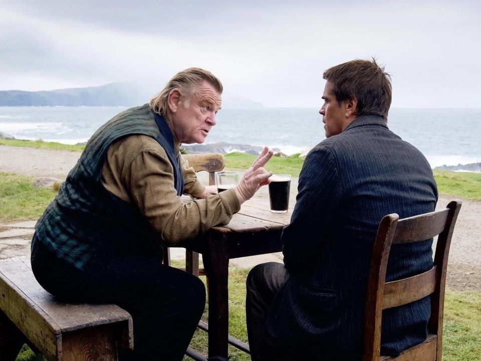 Brendan Gleeson and Colin Farrell in the Banshees of Inisherin