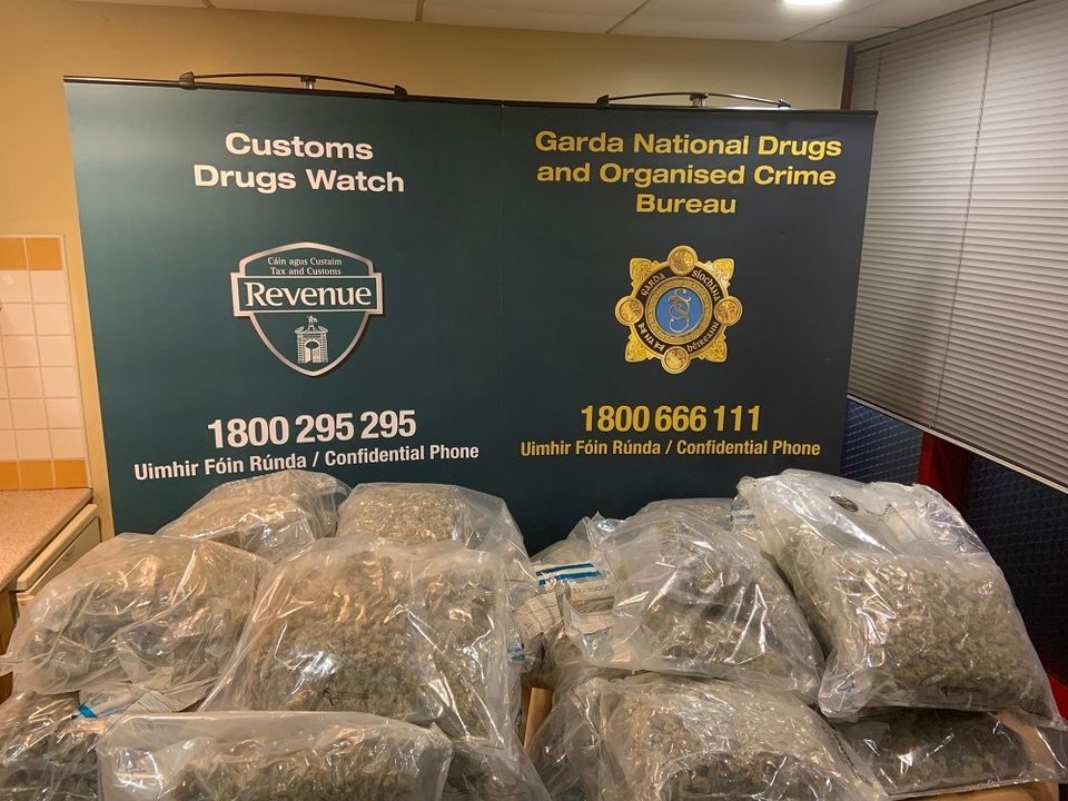 Gardaí seized an estimated €740,000 worth of cannabis from a truck which arrived in Ireland from mainland Europe