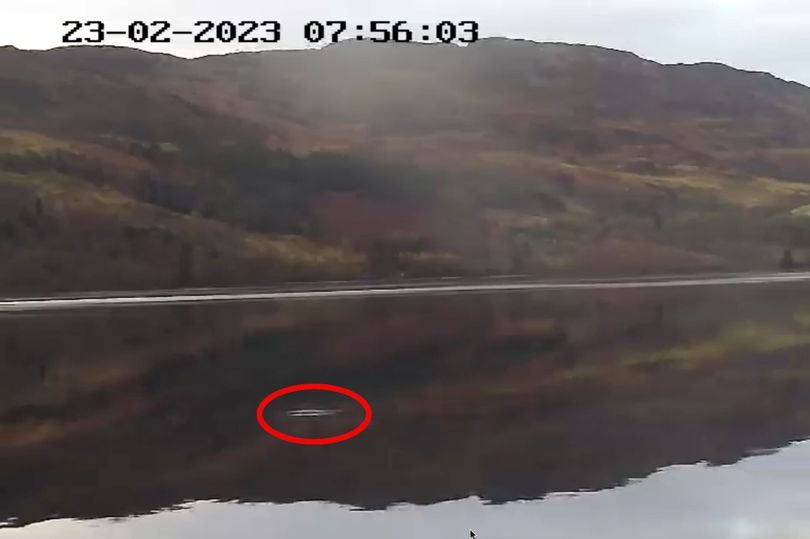 Eoin captured an unexplainable wake in the loch last month. Photo: The Scottish Daily Express