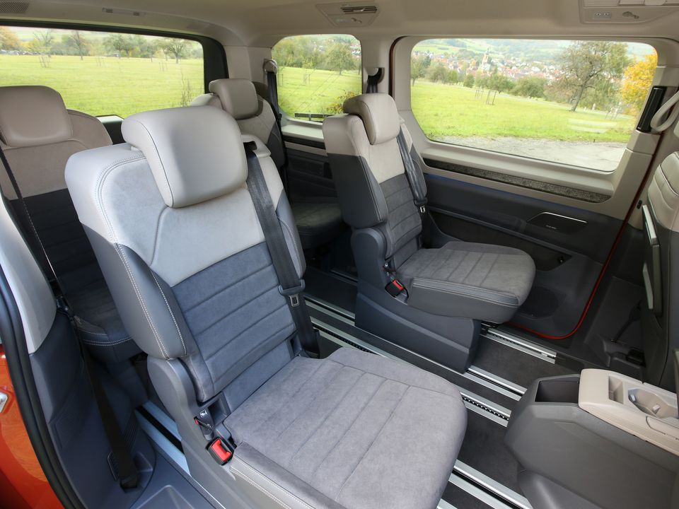 The interior of the Volkswagen Multivan is amazing