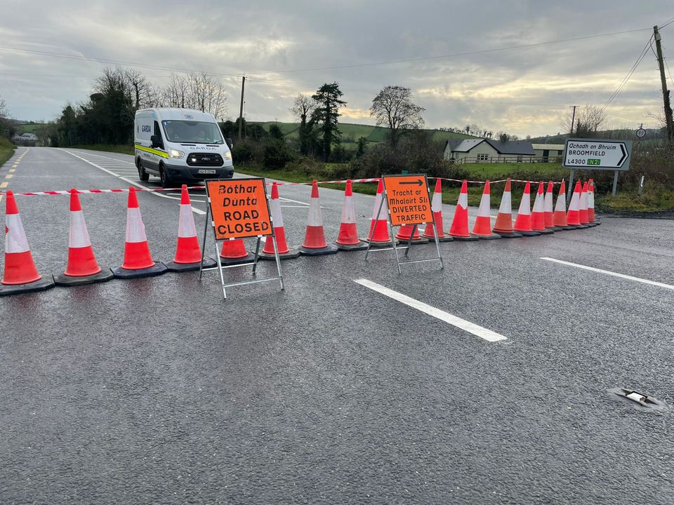The scene near Castleblayney, Co Monaghan, where gardaí have been trying to establish if the deaths of two men in separate incidents are linked