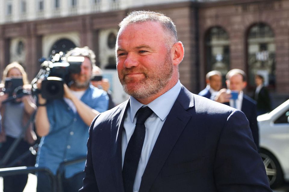 Derby County Manager Wayne Rooney, arrives at the Royal Courts of Justice, in London. Picture: Reuters