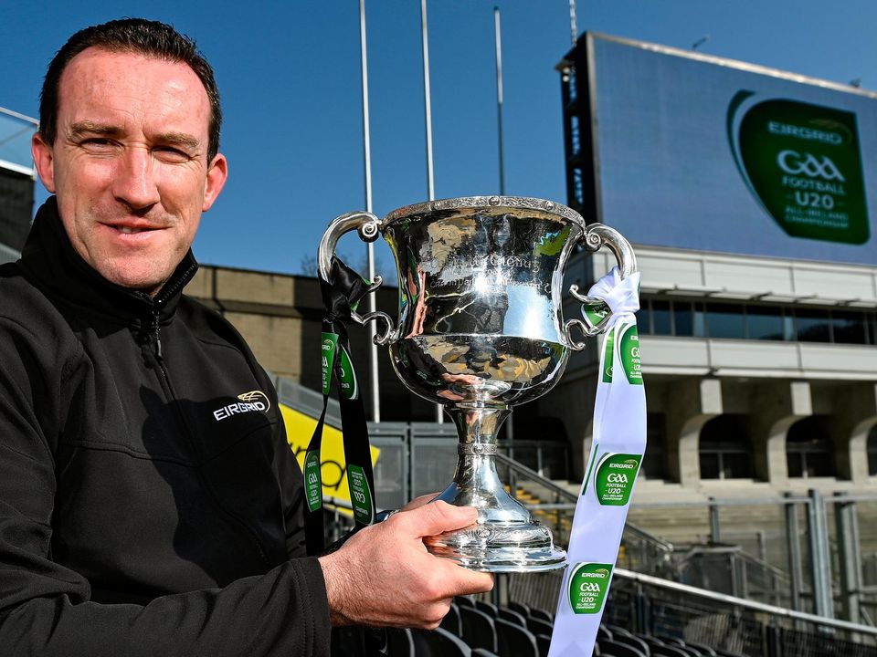 Former Dublin footballer Paddy Christie, Tipperary's current U-20 manager, at the launch the 2022 EirGrid U20 All-Ireland Football Championship at Croke Park. Photo: Brendan Moran/Sportsfile