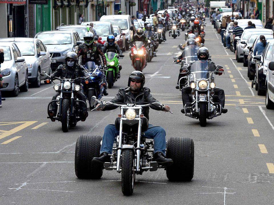 Sunday morning features a BikeFest parade through the town