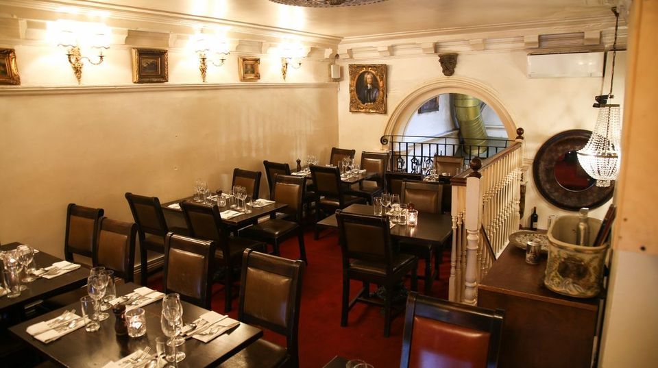 Inside the restaurant