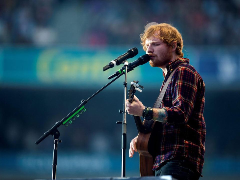 Ed Sheeran on stage at Croke Park in 2015. Photo: Arthur Carron