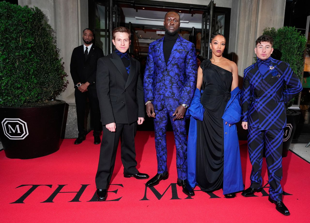 Barry Keoghan poses with rapper Stormzy at his first Met Gala in New