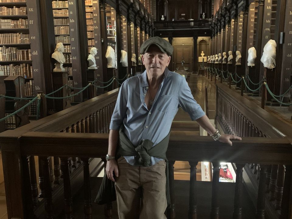 Bruce Springsteen visited the Trinity College Library over the weekend. Photo: Anne-Marie Diffley