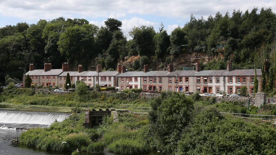 The Weirview Cottages, which overlook the River Liffey in Lucan, Dublin. File photograph: Colin Keegan/Collins.