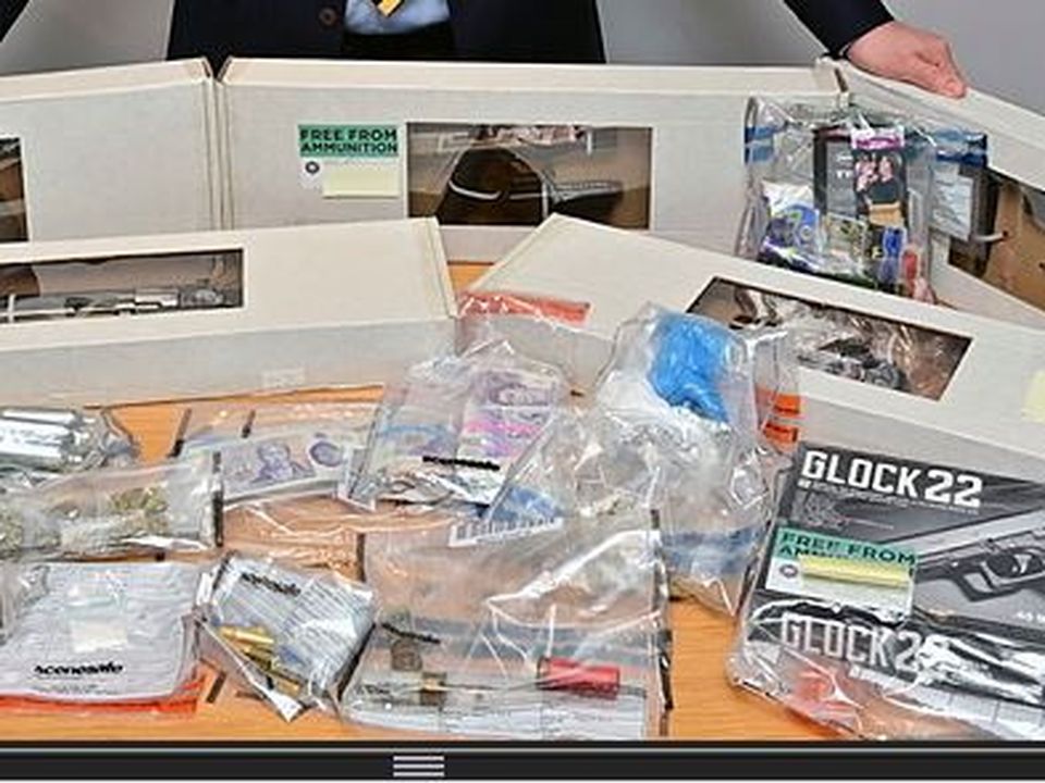 Weapons seized from 'The Firm' by the PSNI