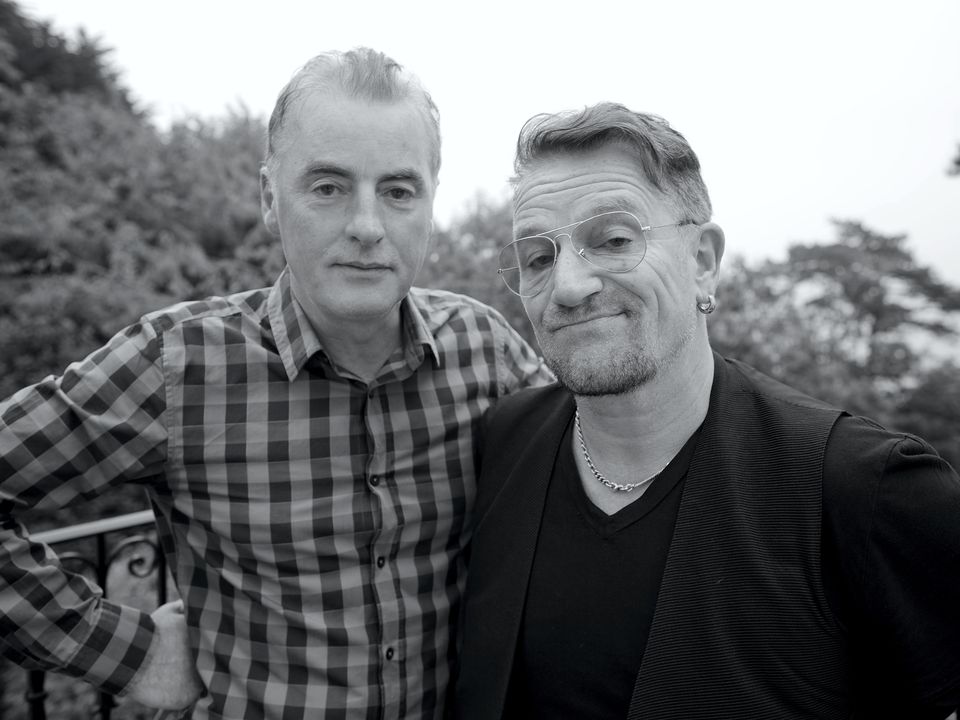 Dave Fanning with long-time friend Bono