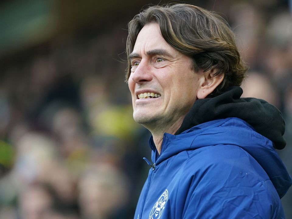 Thomas Frank wants Brentford to secure back-to-back wins for the first time in the Premier League (Joe Giddens/PA)