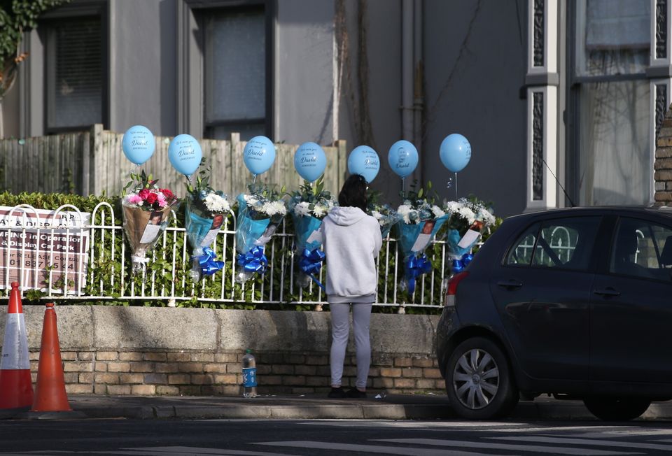 Flowers and tributes for David Byrne were left at the Bonnington Hotel previously known as the Regency Hotel.