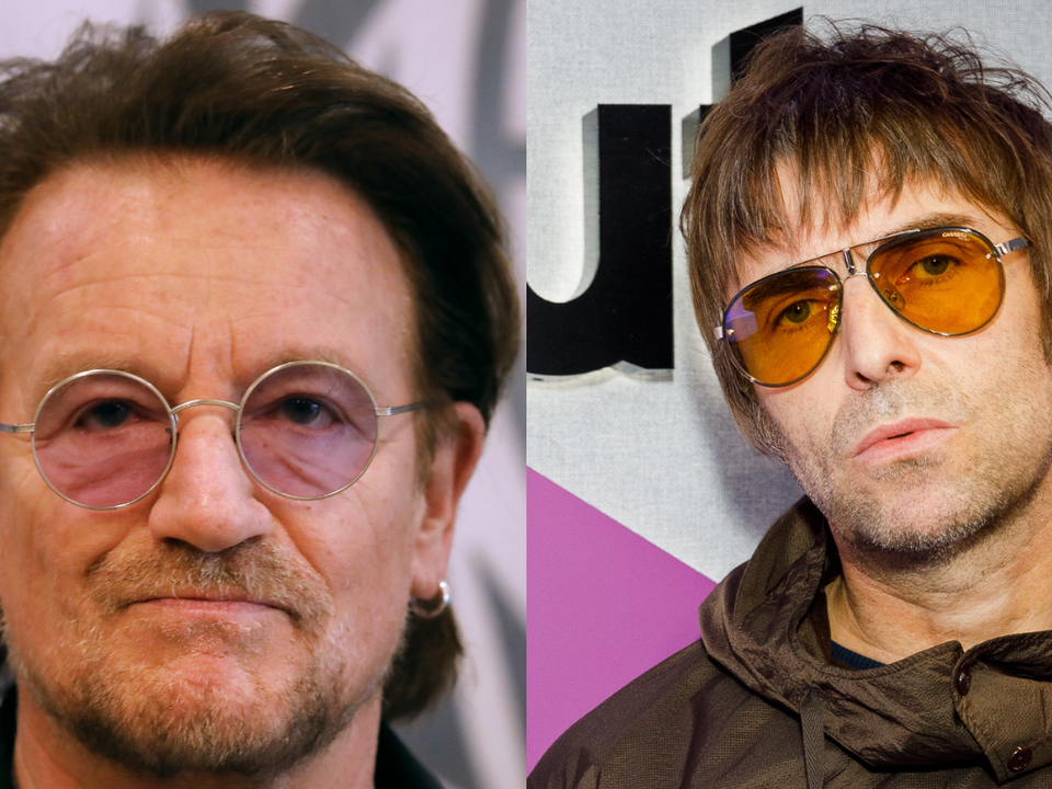 Bono & Liam Gallagher (GETTY IMAGES)
