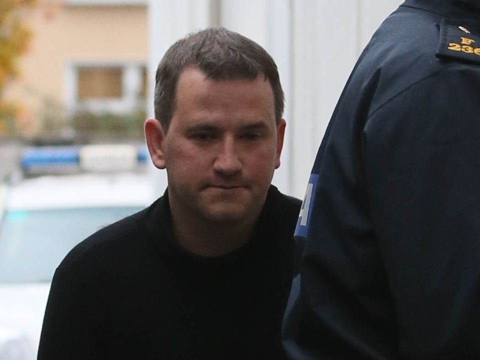 Graham Dwyer appears at Dun Laoghaire District Court in Dublin charged with the murder of Elaine O’Hara (Niall Carson/PA)