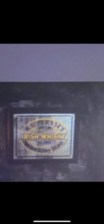 The Irish Whisky sign seen in the Banshees of Inisherin movie