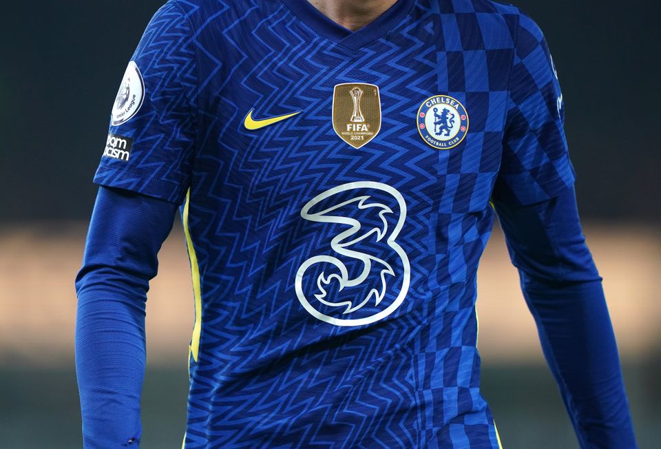 Chelsea shirts will no longer bear the Three logo but another commercial partner, Trivago, announced on Friday its continued support for the club (Joe Giddens/PA)