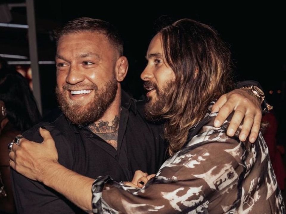 McGregor shared some photos of him with his new pal Jared Leto on Instagram