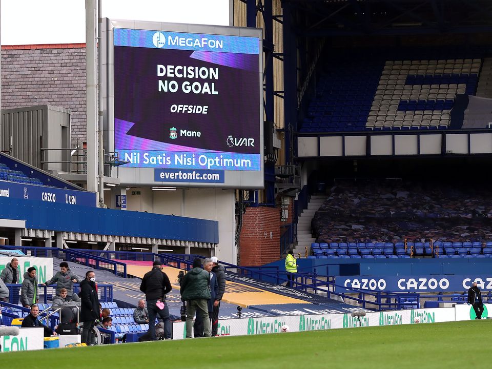Liverpool are concerned by confusing and contradictory explanations over VAR decisions in their 2-2 Merseyside derby draw with Everton (Catherine Ivill/PA)