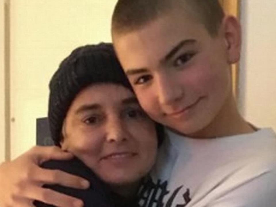 Sinead O'Connor and her son Shane