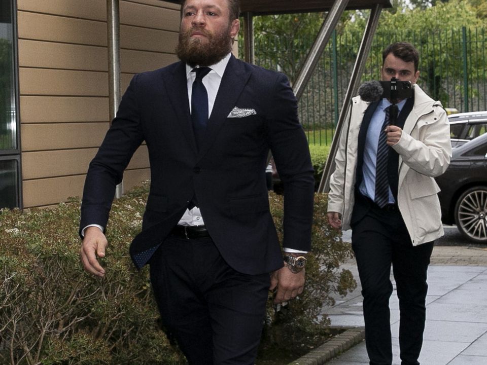 Conor McGregor at Blanchardstown courthouse. Photo: Gareth Chaney/ Collins Photos