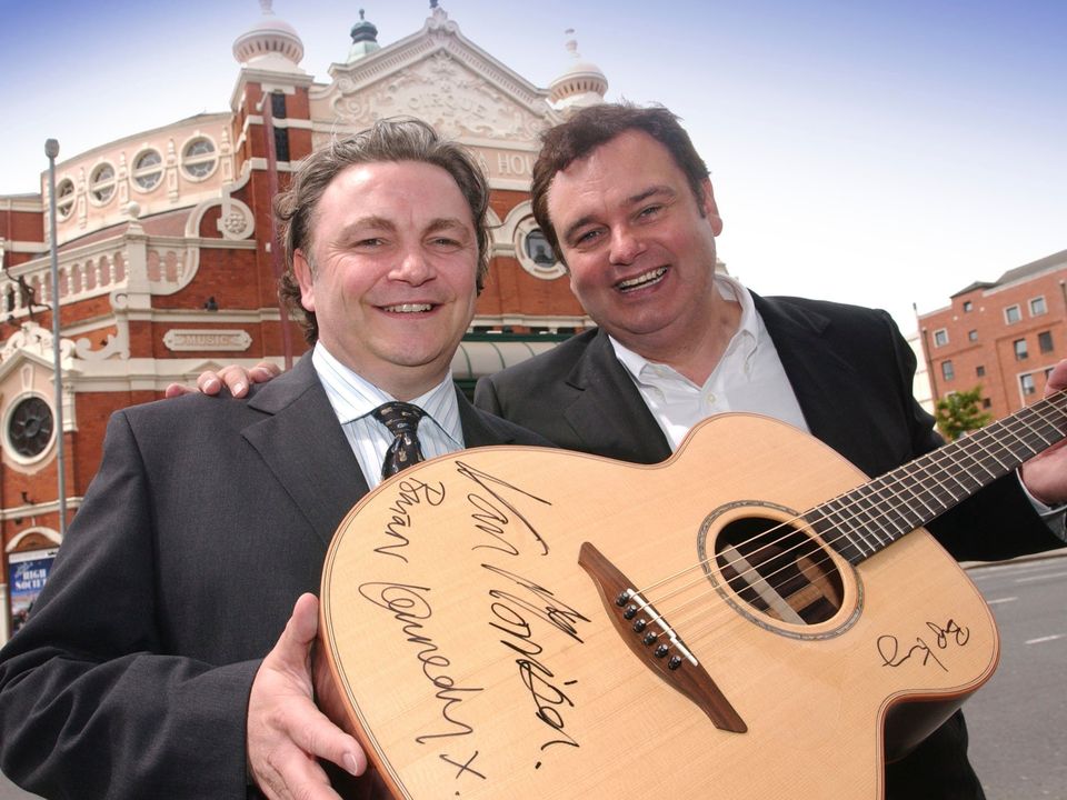 Steve McIlwrath (left) pictured with Eamonn Holmes in 2008