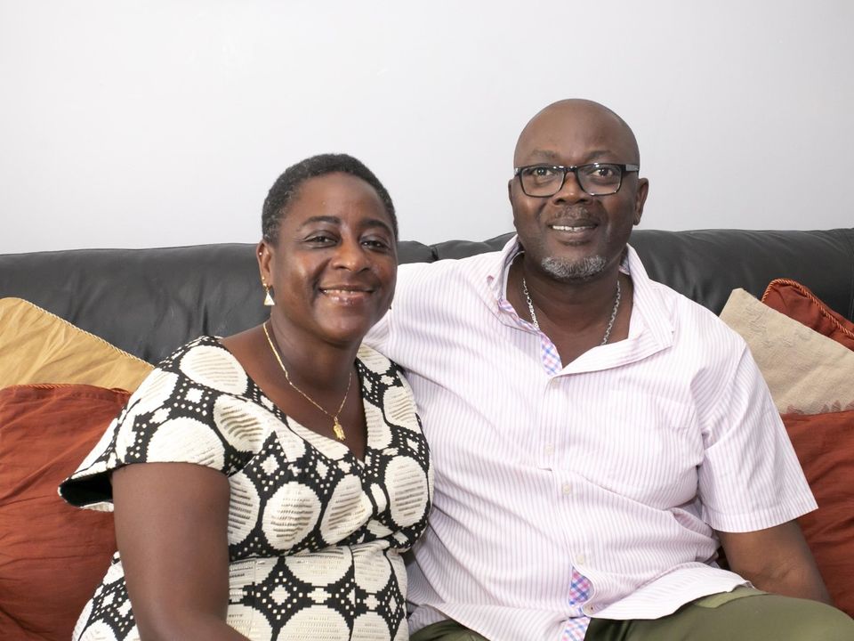 Dami's mum and dad, Bukola and Babajide