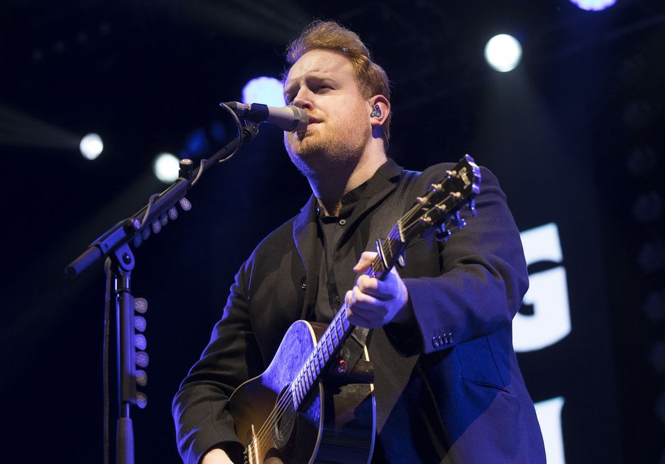 Gavin James on stage