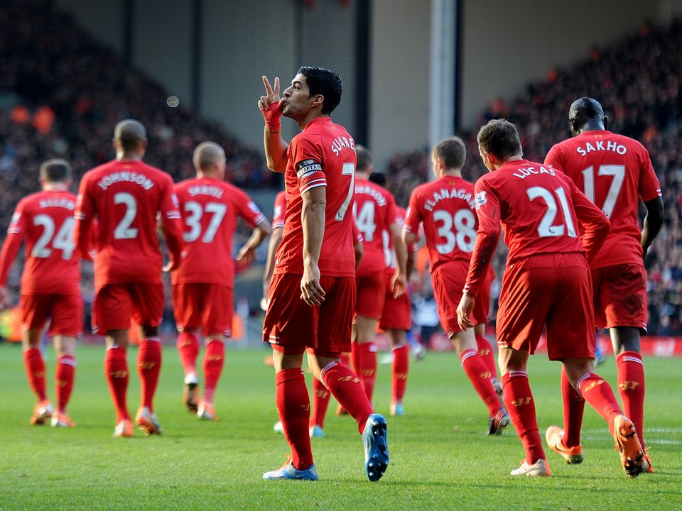 Luis Suarez was a star performer in his final season at Liverpool