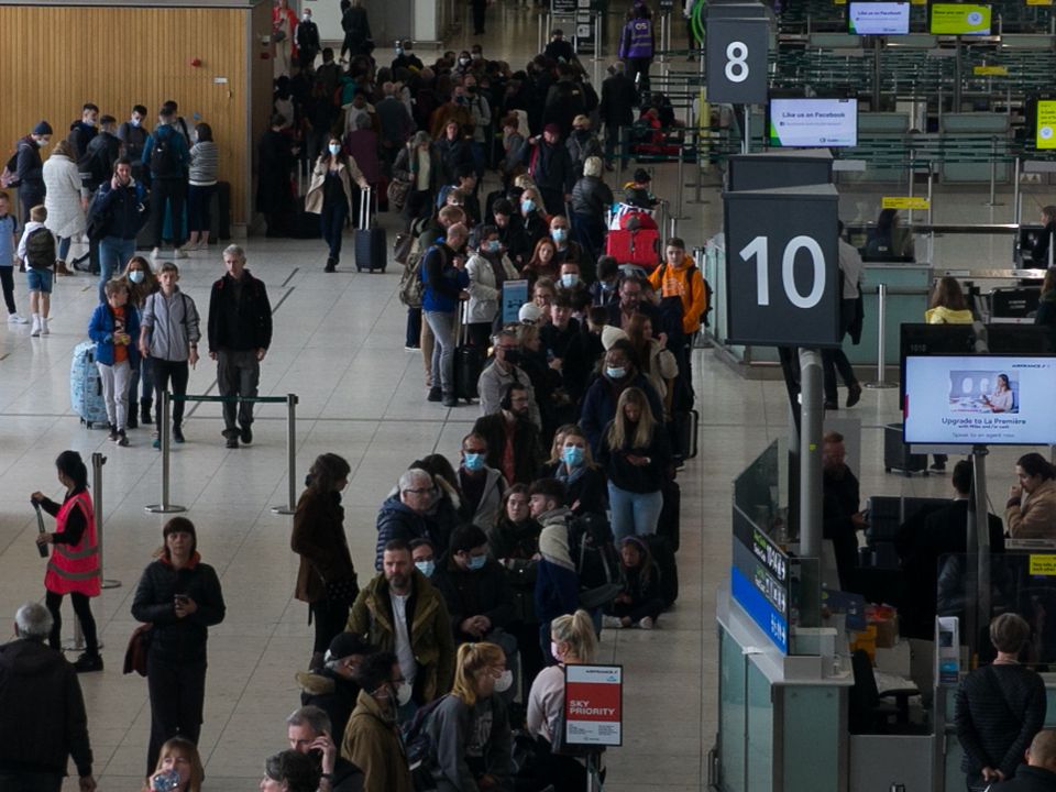 Queues at Dublin Airport this morning still very busy and expected to stay busy over the next few days due to the Easter holidays.