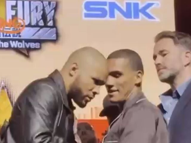 Eubank Jr slaps Benn Jr in the face with an egg to reignite rivalry ...