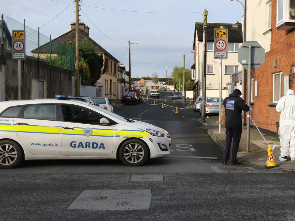 The scene in Thomondgate after a stabbing incident Photo: Brendan Gleeson