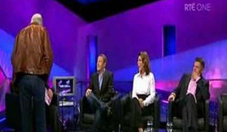 Pat Kenny confronted on Late Late Show stage